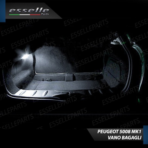 Kit LED interni + Luci targa LED 6000K Luce Bianca Canbus Per Peugeot 5008