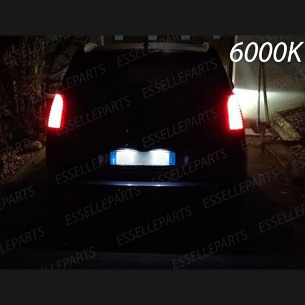 Coppia Luci Targa T10 W5W 9 LED canbus 6000K Bianco per Peugeot 5008 Pre-Restyling