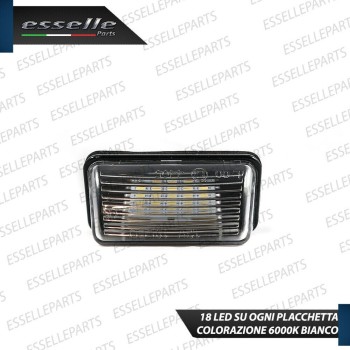 Coppia Placchette Targa LED Complete Da 18 LED Canbus 6000K Bianco Peugeot 5008
