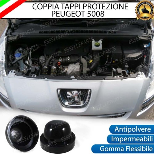 Coppia Tappi Coprifaro Maggiorati Posteriori Anabbaglianti Peugeot 5008