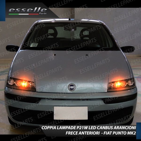 Coppia Frecce Anteriori P21W 24 LED Canbus 3.0 Per Fiat Punto MK2 Fino al 2000