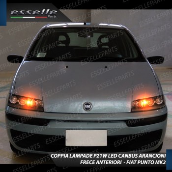 Coppia Frecce Anteriori P21W 24 LED Canbus 3.0 Per Fiat Punto MK2 Fino al 2000