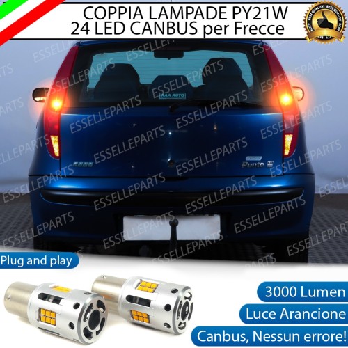 Coppia Frecce Posteriori Py21W 24 LED Canbus 3.0 Per Fiat Punto MK2