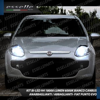 Kit Full LED H4 18000 Lumen Anabbaglianti + Abbaglianti Fiat Punto Evo