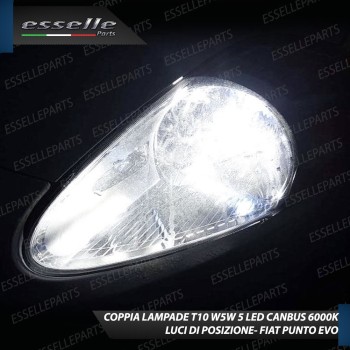 Conversione Fari Full LED 18000 Lumen Fiat Punto Evo 6000K Bianco Canbus