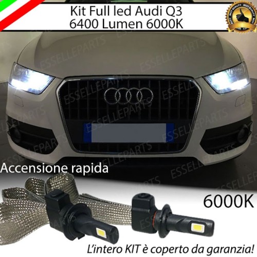 Kit Full LED H7 6400 Lumen 6000K bianco Abbaglianti Audi Q3