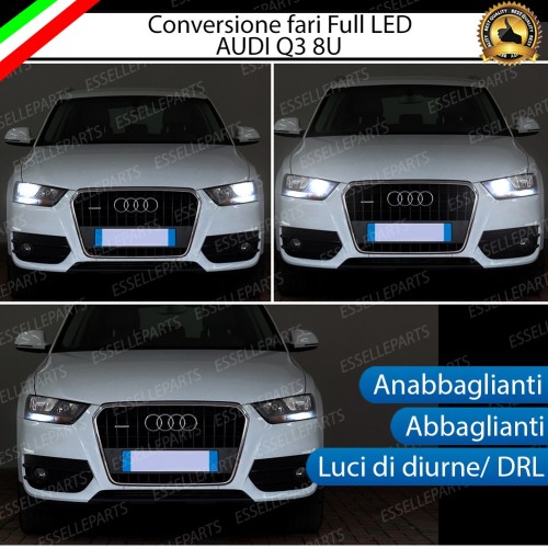 Conversione Fari Full LED Audi Q3 Pre-Restyling 6000K Bianco Canbus