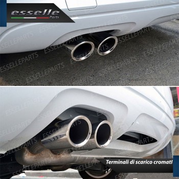 Terminale Di Scarico Cromato Marmitta Finalino Cromato Inox Audi A3 8V Terminale Di Scarico Cromato Marmitta Finalino Cromato Inox Audi A3 8V