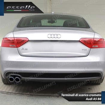 Terminale Di Scarico Cromato Marmitta Finalino Cromato Inox Audi A5