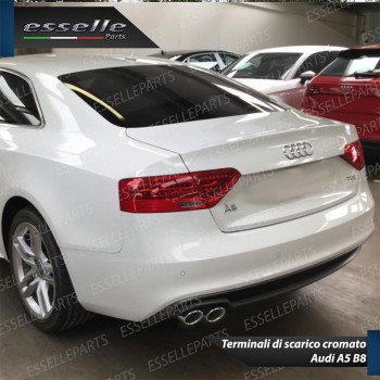 Terminale Di Scarico Cromato Marmitta Finalino Cromato Inox Audi A5