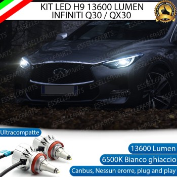 Kit Full LED MonoLED Al Quarzo H9 Infiniti Q30 / Qx30 6000K Bianco