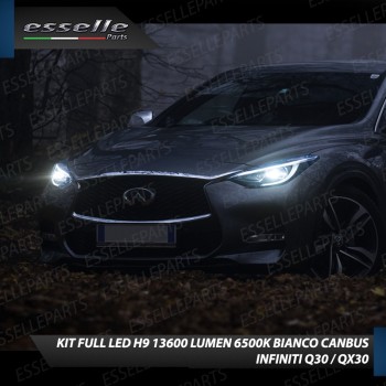 Kit Full LED MonoLED Al Quarzo H9 Infiniti Q30 / Qx30 6000K Bianco