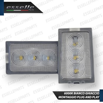 Coppia Placchette Luci Targa LED 6000K CANBUS Land Rover Range Rover 3