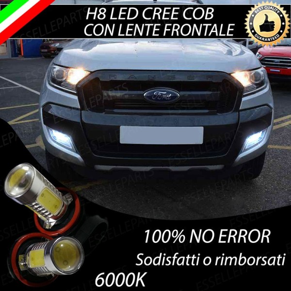Luci Fendinebbia H8 LED 900 Lumen 6000K bianco Ford Ranger MK4