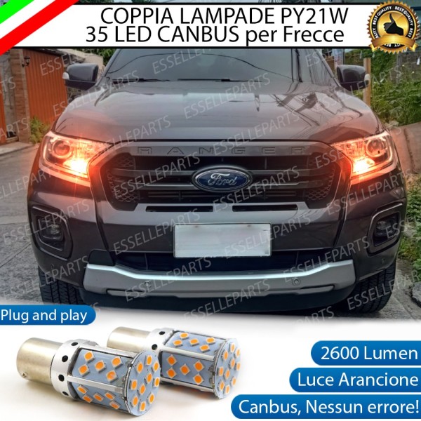 Coppia Frecce Anteriori Py21W 35 LED Canbus Ford Ranger Iv
