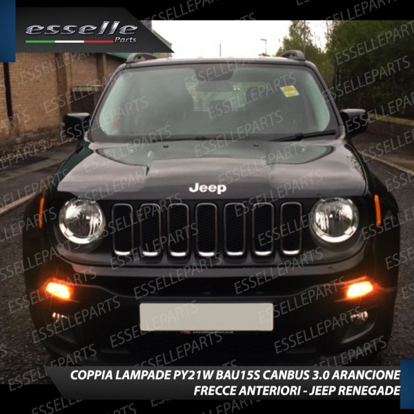 Coppia Frecce Anteriori Py21W 24 LED Canbus 3.0 Per Jeep Renegade Fino Al 2018