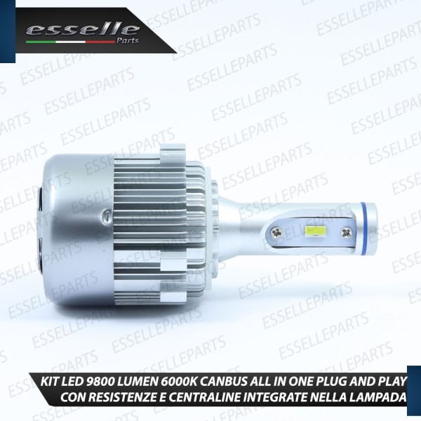 Kit Full LED H7 9800 Lumen 6000K bianco Anabbaglianti VW Scirocco pre-restyling