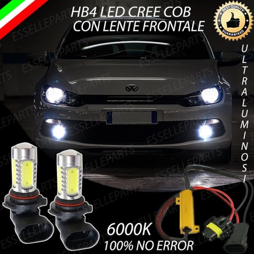Luci Fendinebbia Hb4 LED 900 Lumen 6000K bianco VW Scirocco Pre-Restyling