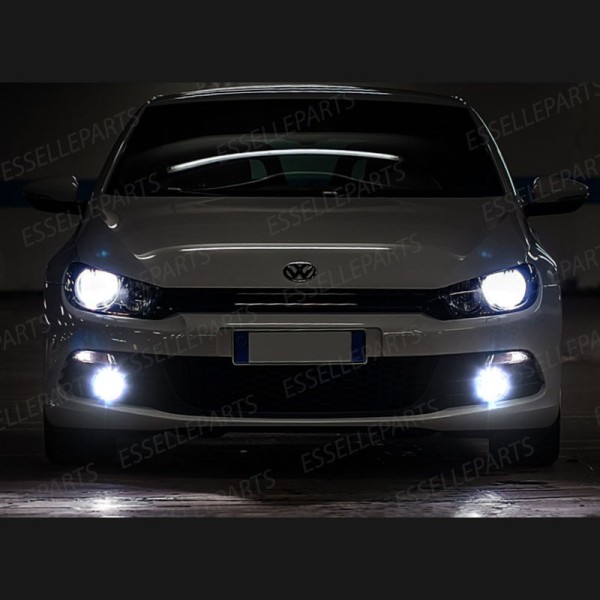 Luci Fendinebbia Hb4 LED 900 Lumen 6000K bianco VW Scirocco Pre-Restyling