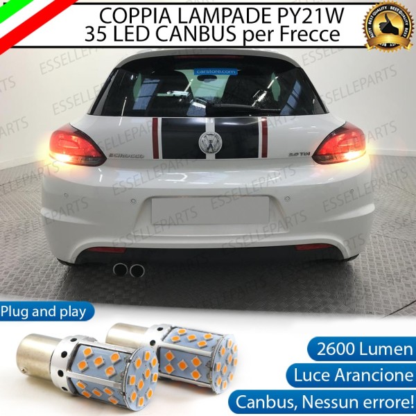 Coppia Frecce Posteriori Py21W 35 LED Canbus Volkswagen Scirocco