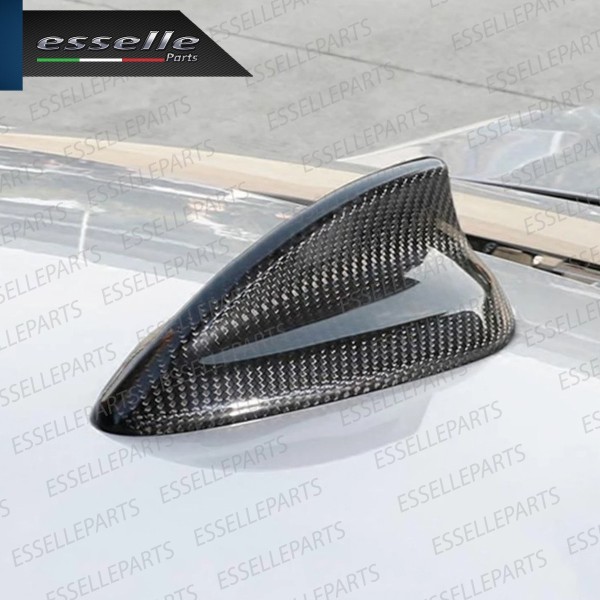 Cover Antenna Pinna Squalo Carbon Look Per Bmw Serie 1 E88 Solo Versione Coupè