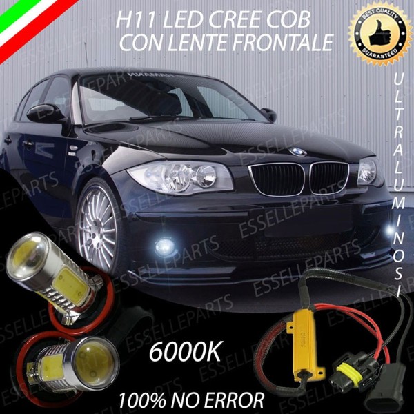 Luci Fendinebbia H11 LED 900 Lumen 6000K bianco Bmw Serie 1 E81 E82 E87 E88