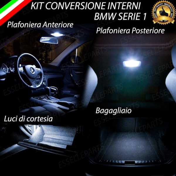 Kit LED Interni Medium 6000K Bianco Canbus Pack Bmw Serie 1 E87 E88 E81 E82