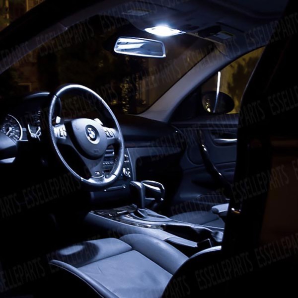 Kit LED Interni + Targa 6000K Bianco Canbus Bmw Serie 1 E87 E88 E81 E82
