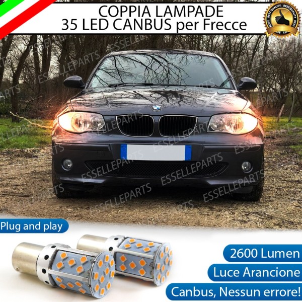 Coppia Frecce Anteriori Py21W 35 LED Canbus Bmw Serie 1 E87