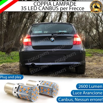 Coppia Frecce Posteriori Py21W 35 LED Canbus Bmw Serie 1 E87