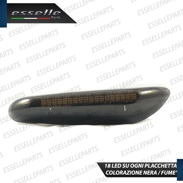 Placchette Dinamiche Laterali Nere 18 LED Frecce Bmw Serie 1 E87