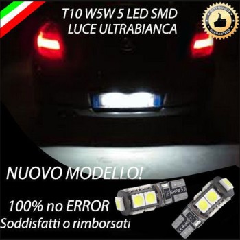 Coppia Luci Targa T10 9 LED canbus 6000K Bmw Serie 1 E87 E88 E81 E82 Fino al 02-2007
