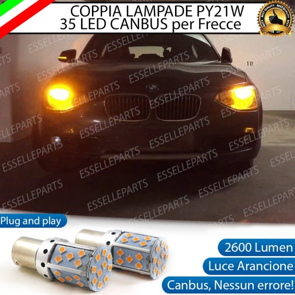 Coppia Frecce Anteriori Py21W 35 LED Canbus Bmw Serie 1 F20