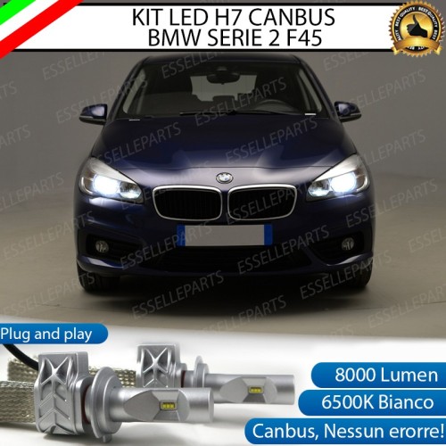 Kit Full LED H7 8000 Lumen Anabbaglianti Bmw Serie 2 F45 F46 Luce Bianca