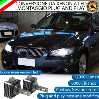 Coppia Lampade D1S LED Da Xenon A LED 12000 Lumen 6000K Bmw Serie 3 E90 E91