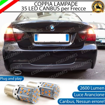 Coppia Frecce Posteriori P21W 35 LED Canbus Bmw Serie 3 E90 E91 Fino al 08-2008