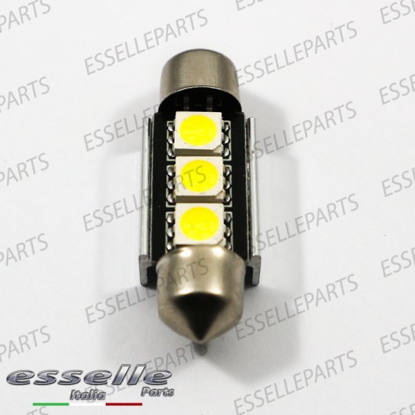 Coppia lampade 3 LED Luci Targa Canbus 6000K Bmw Serie 3 E90 E91 Fino al 08-2008