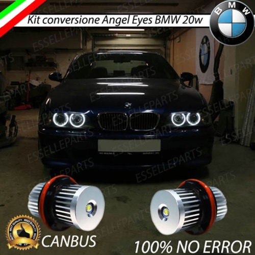 Kit Angel Eyes A Led Cree Canbus 6000k bianco Per BMW Serie 5 E39 Fino al 08/2000