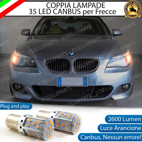 Coppia Frecce Anteriori Py21W 35 LED Canbus Bmw Serie 5 E60