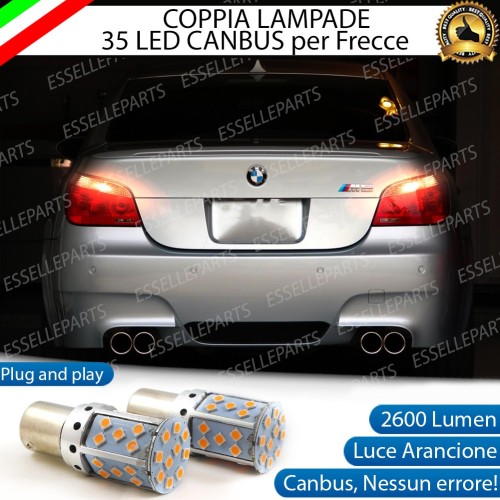 Coppia Frecce Posteriori Py21W 35 LED Canbus Bmw Serie 5 E60