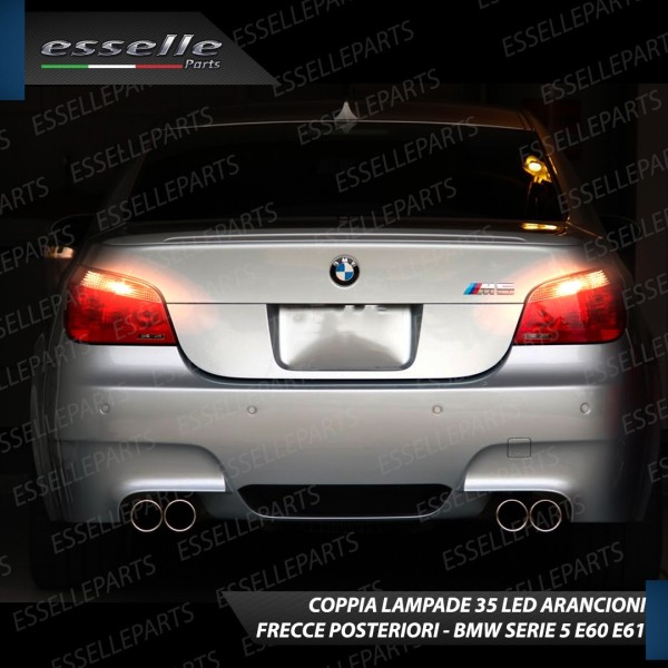 Coppia Frecce Posteriori Py21W 35 LED Canbus Bmw Serie 5 E60