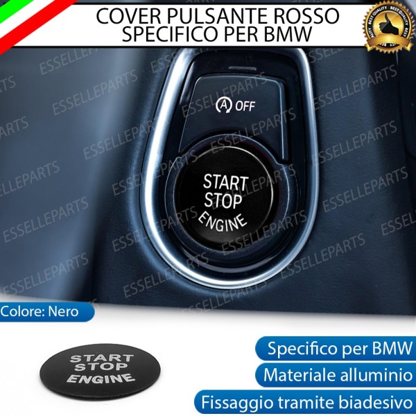 Cover Nero Per Pulsante Accensione Engine In Alluminio Per Bmw Serie 5 E60 E61