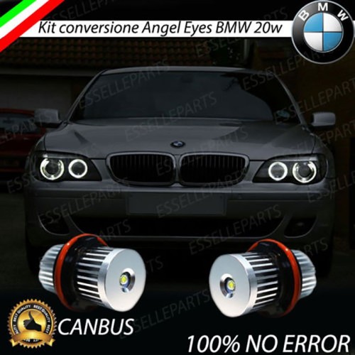 Kit Angel Eyes A Led Cree Canbus 6000k bianco Per BMW Serie 7 E65 E66 Fino al 02/2005