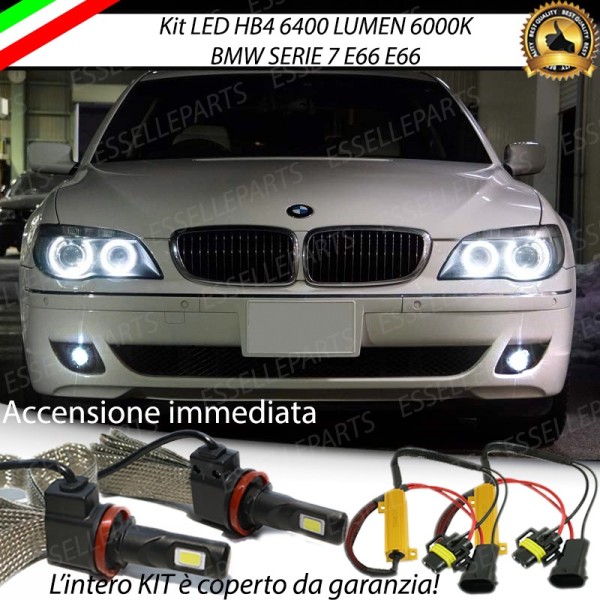 Kit Full LED Hb4 6400 Lumen 6000K bianco Fendinebbia Bmw Serie 7 E65 E66 Fino al 02/2005