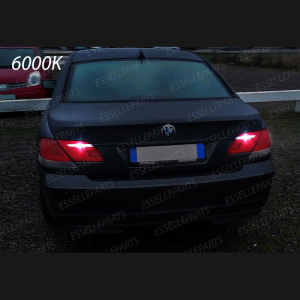 Coppia lampade LED Retromarcia T15 con lente 6000K Bmw Serie 7 E65 E66