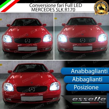Conversione Fari Full LED Mercedes Slk R170 Fino Al 2000 6000K Bianco Canbus