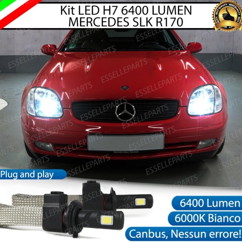 Kit Full LED H7 6400 Lumen 6000K bianco Anabbaglianti Mercedes Slk R170 Fino al 2000