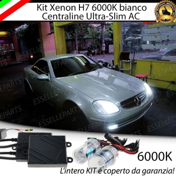 Kit Xenon H7 Anabbaglianti AC 6000K bianco ghiaccio Mercedes Slk R170 Fino al 2000