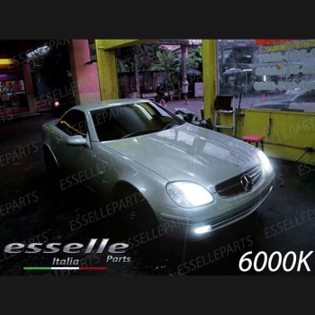 Kit Xenon H7 Anabbaglianti AC 6000K bianco ghiaccio Mercedes Slk R170 Fino al 2000