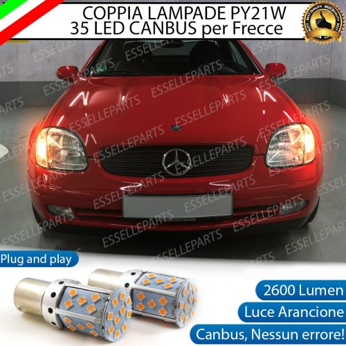Coppia Frecce Anteriori Py21W 35 LED Canbus Mercedes Slk R170
